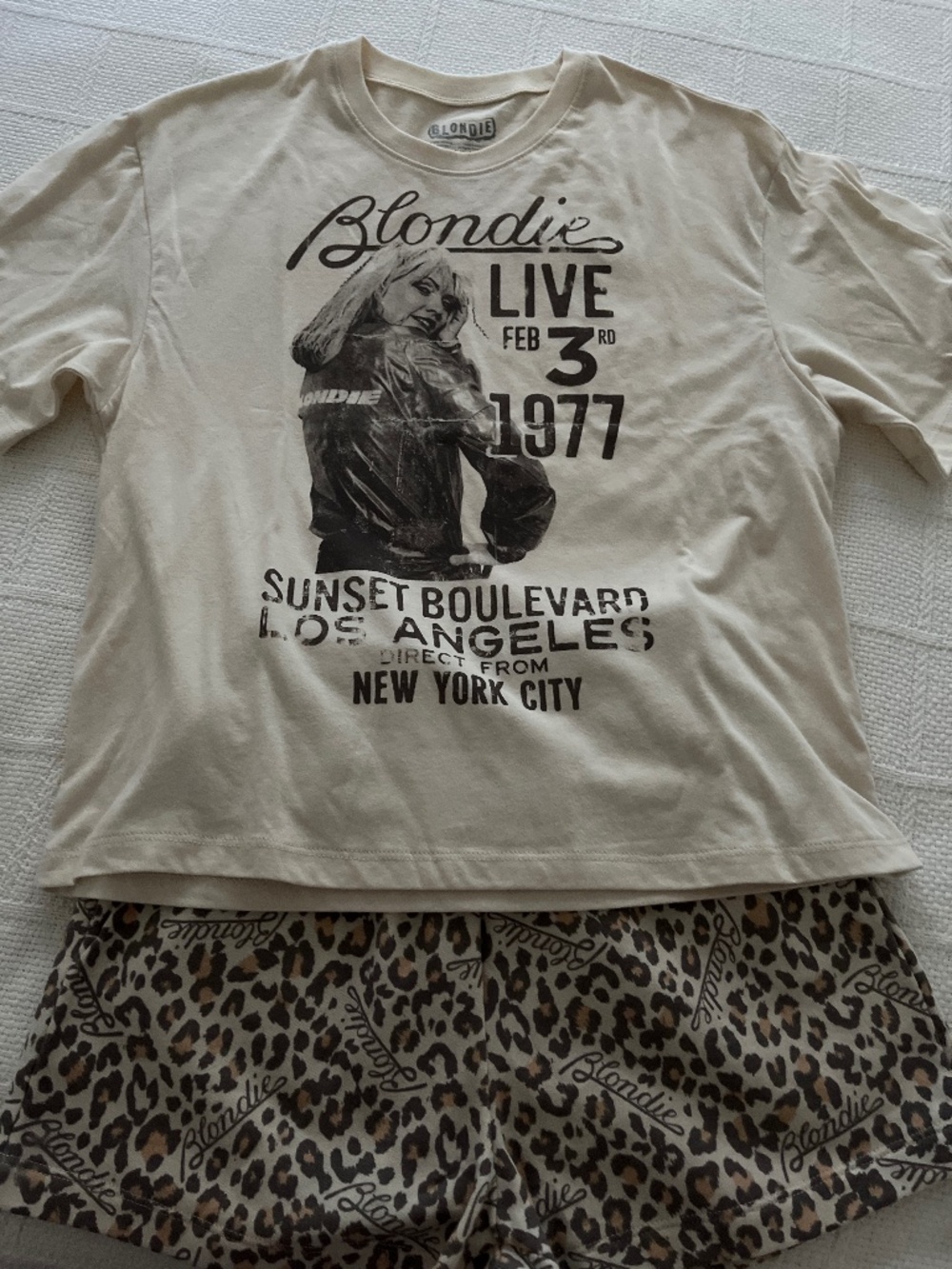 NWT Blondie Shorty Set